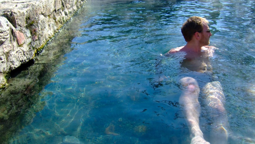 Kostenlose Thermen in San Casciano, Toskana.