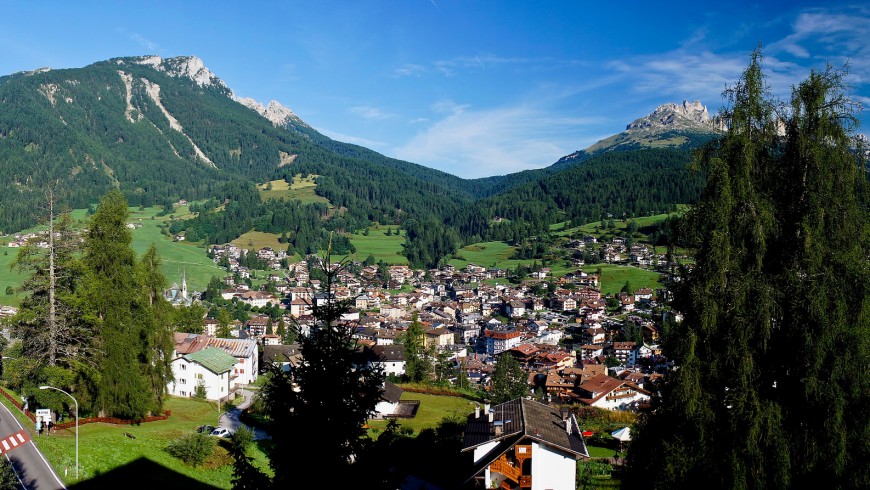 Moena, Trentino. Urlaub ohne Autos