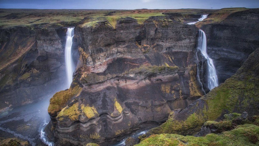 Háifoss-Wasserfall Island Háifoss, Island