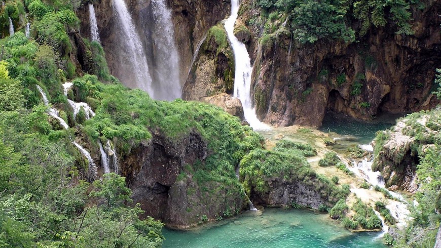 Plitvice Wasserfall, Kroatien Wasserfälle in Kroatien