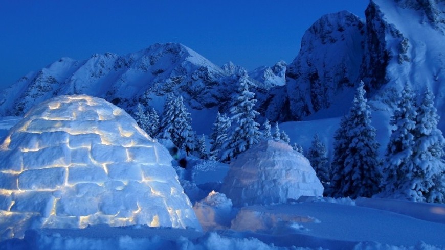 Eine Nacht im Igloo Ecobnb